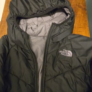 The North Face Kids' Dark Green Puffer Jacket - Reversible